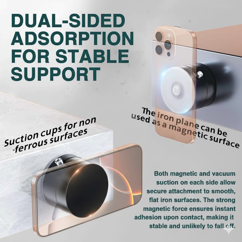 Vacuum Magnetic Suction Phone Holder™